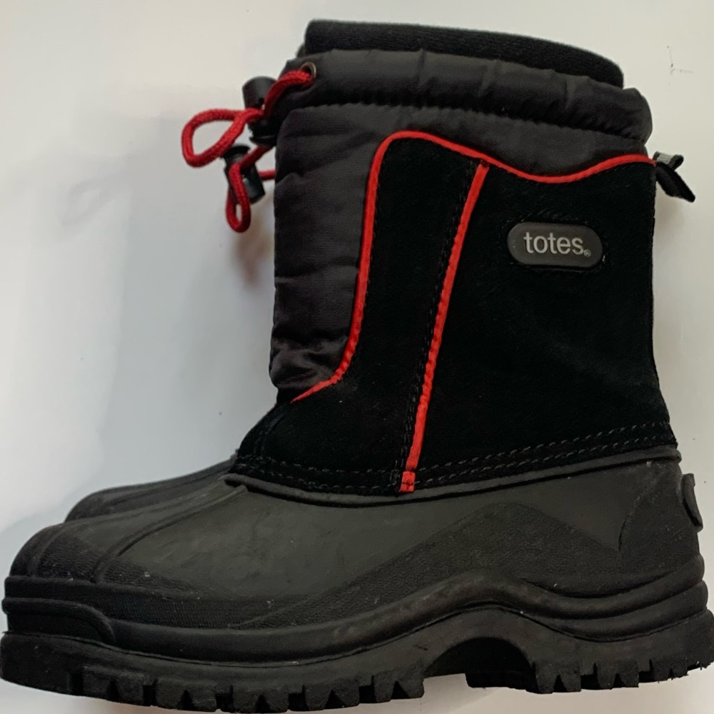Totes Boy’s Boots Size 1 Black